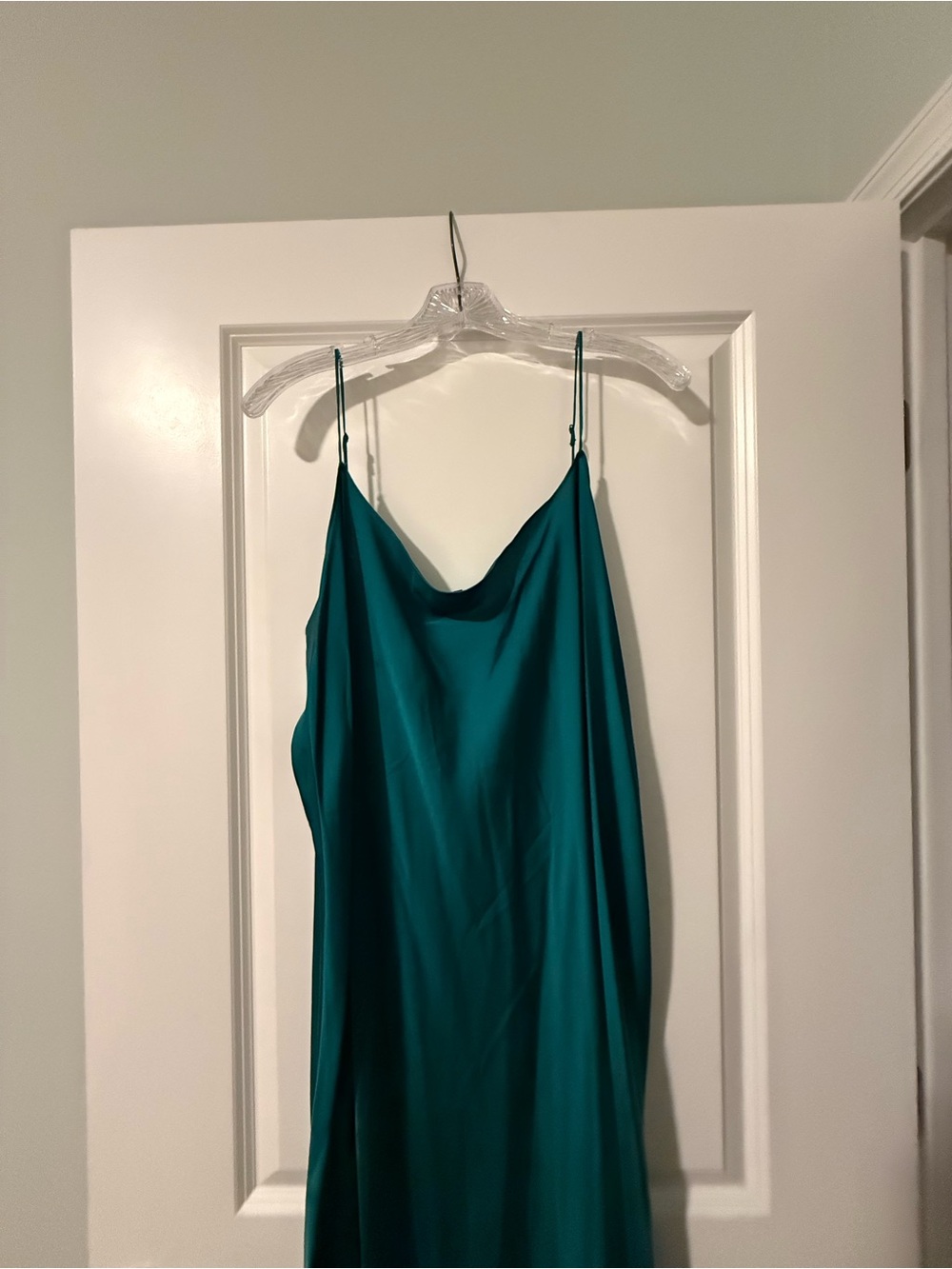 J. Crew Teal Slip Midi Dress - Picture 2 of 7